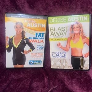 Two Denise Austin walking DVDs. Blast Away The Pounds and Fat Burning Walk